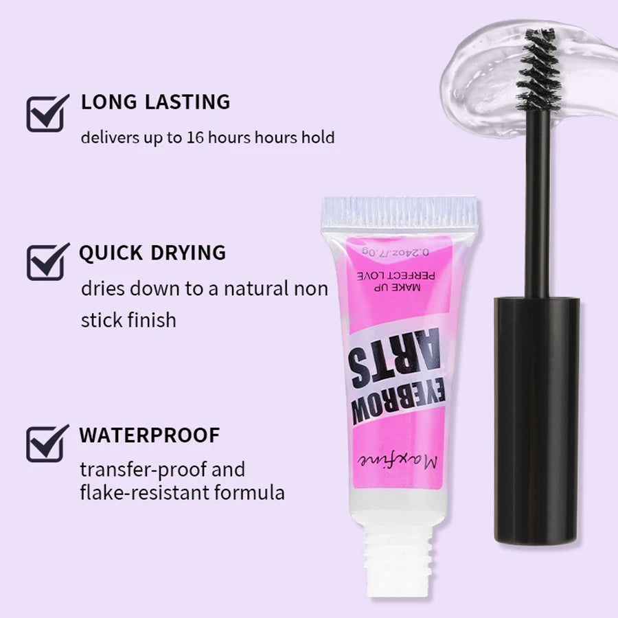 Augenbrauen-Formgel, wasserfest, natürlich, transparent, langlebig, schnelltrocknend, 3D-Wild-Augenbrauenkleber, professionelles Make-up, Kosmetik