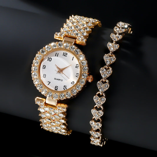Quartz Wristwatch Alloy Bracelet For Ladies